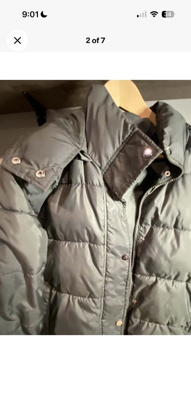 Sebby Collection Women's Quilted Puffer Jacket with Removable Hood - Picture 2 of 7